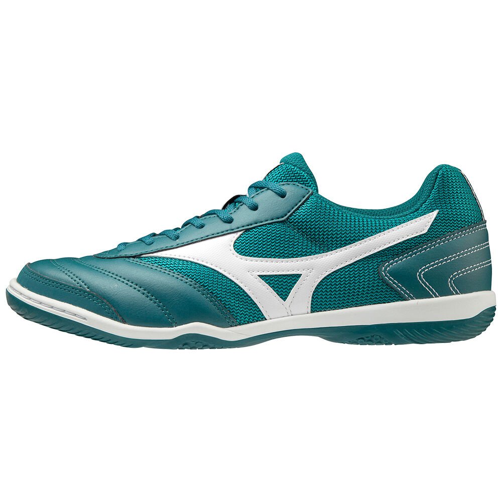 Mizuno Women's MRL Sala Club IN Soccer Shoes Turquoise/White (Q1GA200323-SVG)